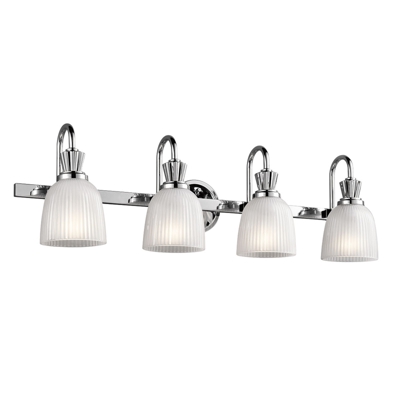 Lámpara de pared LED Cora para el baño, 4 luces