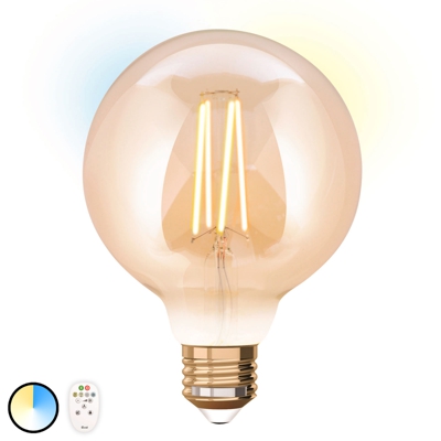 iDual bombilla LED E27 9W, control remoto 9,5cm