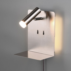 Aplique LED Element con estante níquel mate en oferta