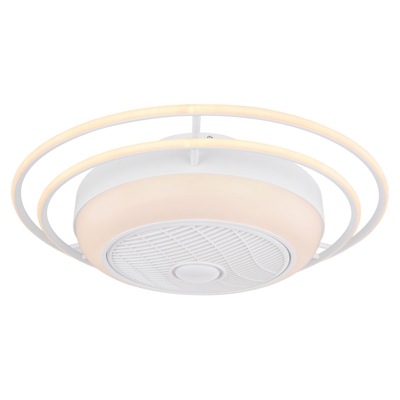 Ventilador techo LED Romario Ø 76cm 3 anillos CCT