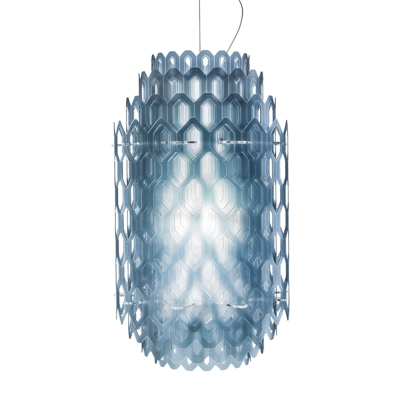 Slamp Chantal - lámpara colgante LED, 60 cm, azul