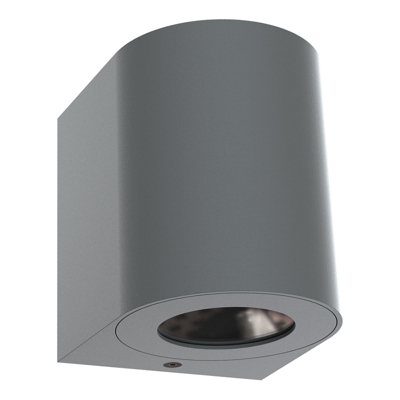Aplique LED de exterior Canto 2, 10 cm, gris