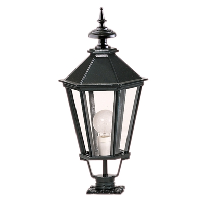 Lámpara sobremuro K7b, negro