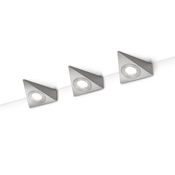 Lámpara LED bajo armario Ecco, set 3, níquel mate precio