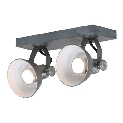 Foco de techo LED Brooklyn 2 luces, gris