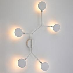 Lámpara de pared LED Belice, 5 luces, blanco precio