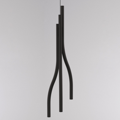 Lámpara colgante LED Algae L Ø23cm 2700K dim negro