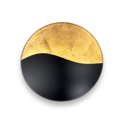 Aplique Sunrise G9, negro / oro, Ø 27,5 cm