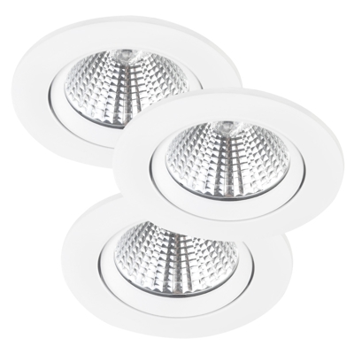 Foco empotrado techo LED Freemont 2.700K, 3 blanco