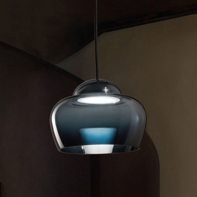 Lámpara colgante LED Cristallina negro