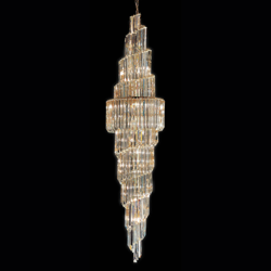 Lámpara colgante Cristalli transparente alto 245cm características