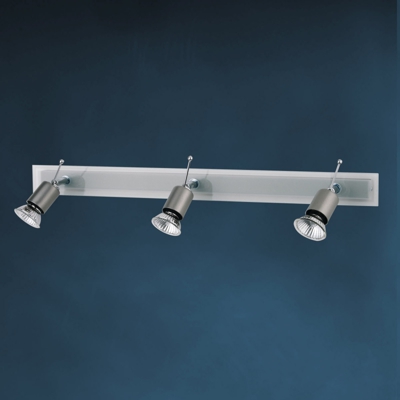 Foco de pared acristalado SARA, 3 luces