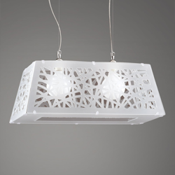 Lámpara colgante de 2 luces Star, aspecto diamante características