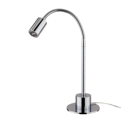 Lámpara de mesa LED brillante cromada Karen en oferta