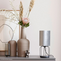 Schöner Wohnen Grace lámpara de mesa plata precio