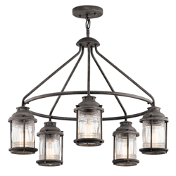 Lámpara colgante Ashland Bay en aspecto de zinc características