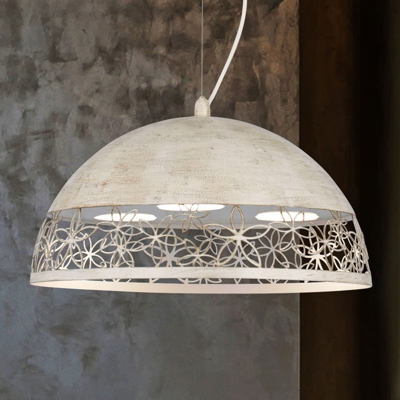 Lámpara colgante 4522/GX40, blanco tundra, Ø 40 cm
