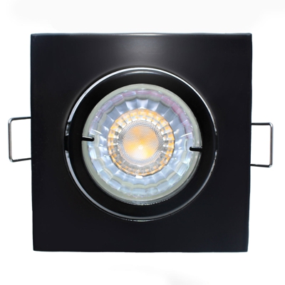 Downlight de alto voltaje Kano angular negro