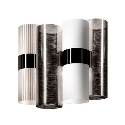 Slamp La Lollo, lámpara de pared, estaño-blanco