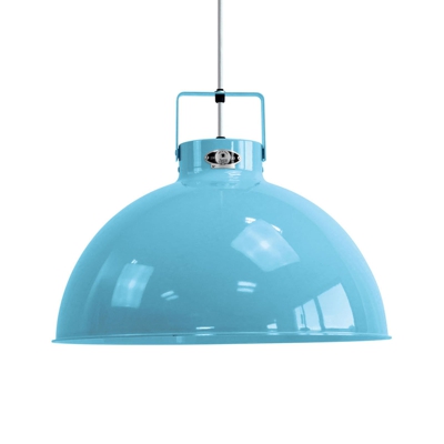 Jieldé Dante D450 lámpara colgante, azul, Ø 45 cm