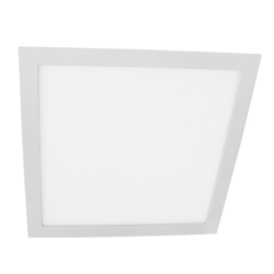 Moon Square empotrada LED, blanco, 18W, 3.000K características