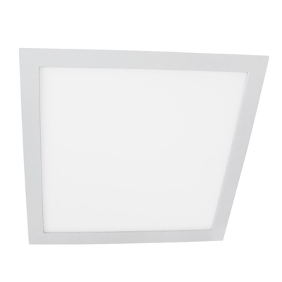 Moon Square empotrada LED, blanco, 18W, 3.000K