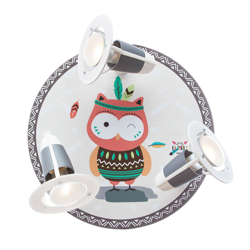 Plafón Little Indians, búho Hannah, marrón precio