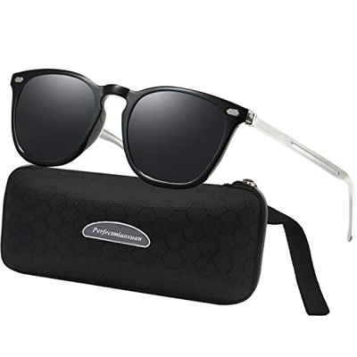 Perfectmiaoxuan Gafas de sol polarizadas Hombre Mujere Retro/Aire libre Deportes Golf Ciclismo Pesca Senderismo 100% protección UVA gafas unisex golf 