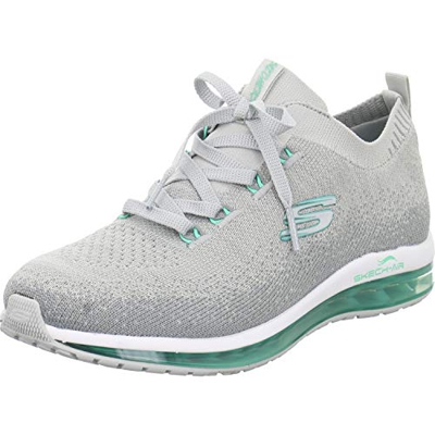 Skechers Skech-Air Damen-Hellgrau, Petrol, Zapatillas de Running Calzado Neutro para Mujer, 38 EU