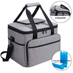ALLCAMP 30L Bolsa Isotermica de Almuerzo Nevera Portatil para Alimentos Frutas,Porta de Comida con Forro Plástico Aislamiento Térmico,Genial para Play características