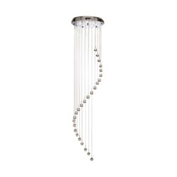 Lámpara colgante Hallway con colgante de cristal características