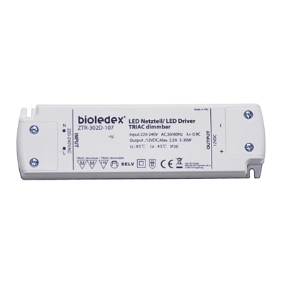 Fuente alimentación LED ZTR-302D-107 12V DC 5-30W