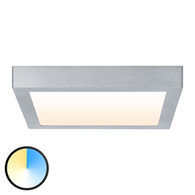 Paulmann Carpo plafón LED cromo 30x30cm