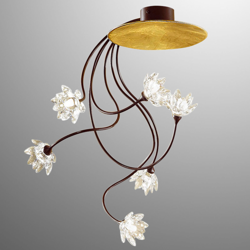 Lámpara de techo Fiorella 6 luces transparente características