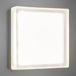 Aplique LED cuadrado Briq 02 blanco cálido características