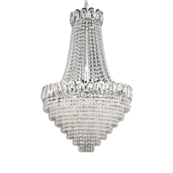 Lámpara colgante Limoges, colga. de perlas, vidrio características