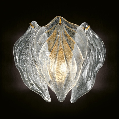 Aplique de vidrio Foglie de vidrio Murano