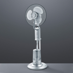 Ventilador de pie Andreas con humidificador características
