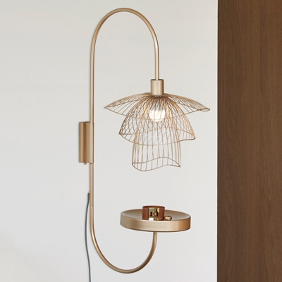 Forestier Papillon XS lámpara de pared champán