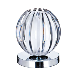 Lámpara de mesa Claw, función táctil, transparente en oferta