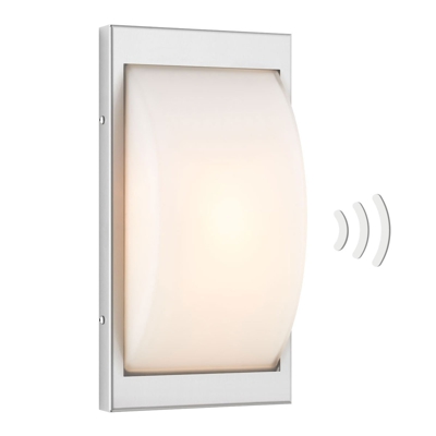 Aplique con sensor 068SEN E27 acero inoxidable