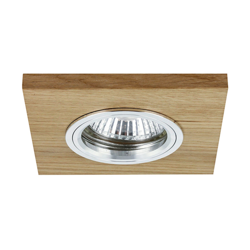 Lámpara de techo LED empotrada Vitar, roble aceite en oferta