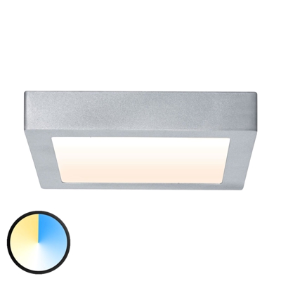 Paulmann Carpo plafón LED cromo 22,5x22,5cm