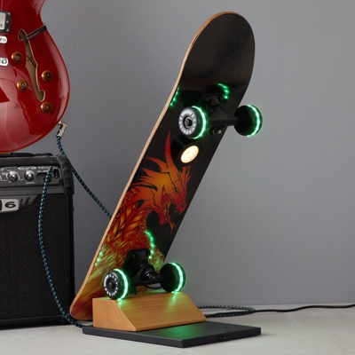 Lámpara de mesa LED patinete Easy Cruiser Dragon