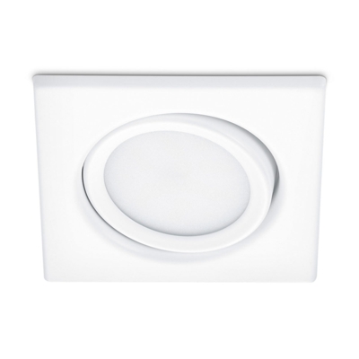 Foco empotrado LED giratorio Rila en blanco