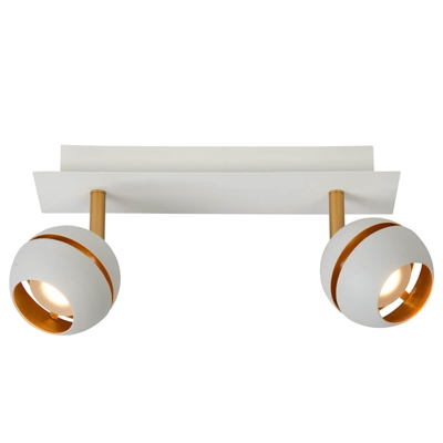 Plafón LED Binari, 2 luces, blanco