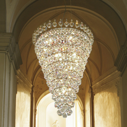 Lámpara colgante Ascana con cristal Asfour en oferta