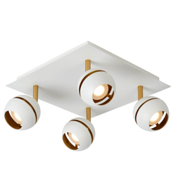 Plafón LED Binari, 4 luces, blanco características