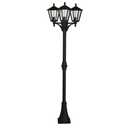 Farola de 3 luces 680 de casa de campo, negro precio