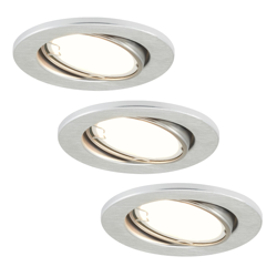 Lámpara empotrada LED 7221-039 Fit set 3, aluminio precio